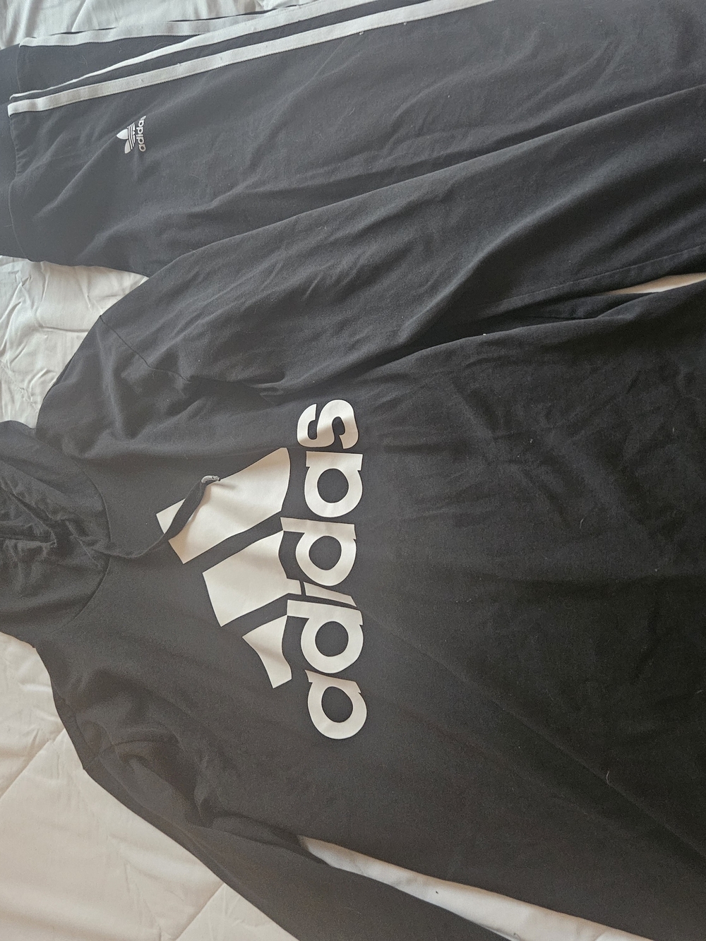 adidas Kids Black Logo Bottoms